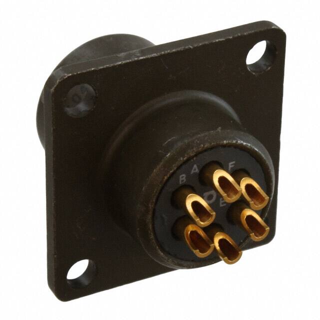 KPT02E106P CONN RCPT MALE 6POS SOLDER CUP