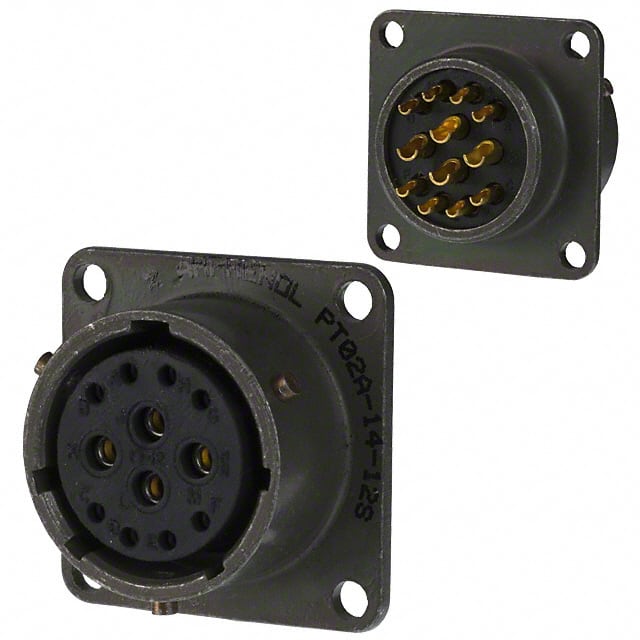 PT02E-14-12S CONN RCPT FMALE 12P SOLDER CUP