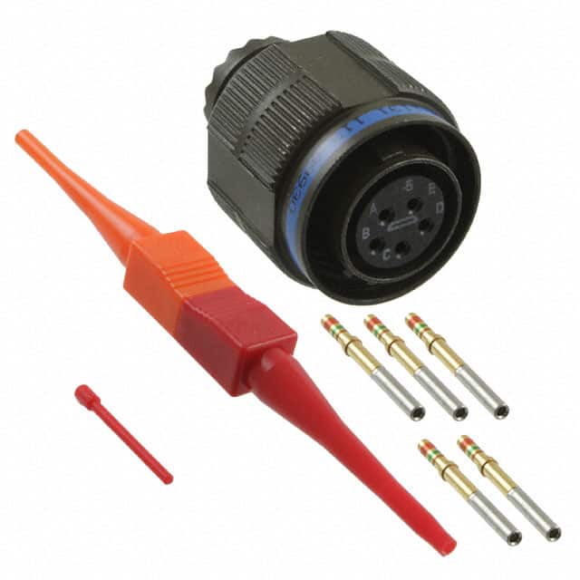D38999/26WB5SN CONN PLUG FMALE 5POS GOLD CRIMP