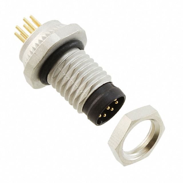 1424238 CONN PLUG MALE 8POS GOLD SOLDER