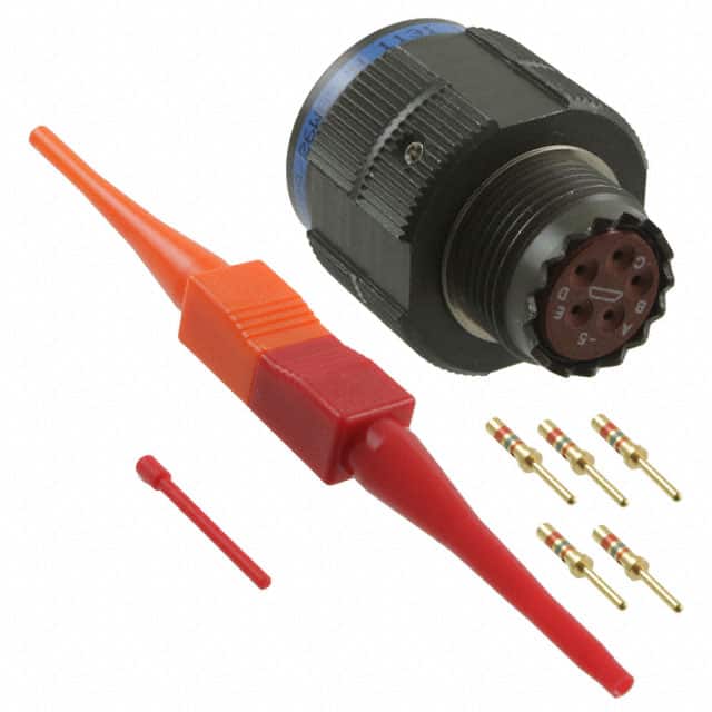 D38999/26WB5PN CONN PLUG MALE 5POS GOLD CRIMP