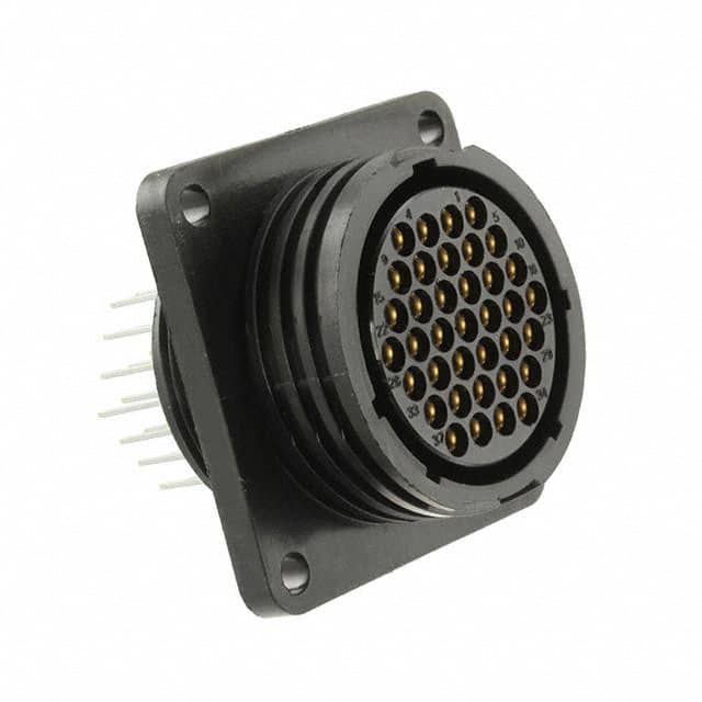 2-208224-1 CONN RCPT FMALE 37POS GOLD SLDR