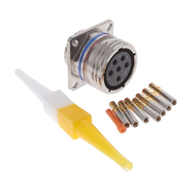 D38999/20FE6SN CONN RCPT FMALE 6POS GOLD CRIMP