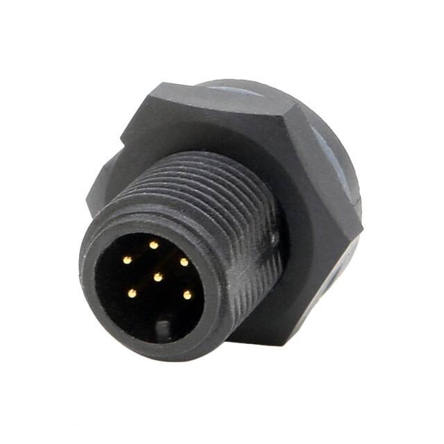 21006515-02 CONN RCPT MALE 6POS GOLD SOLDER