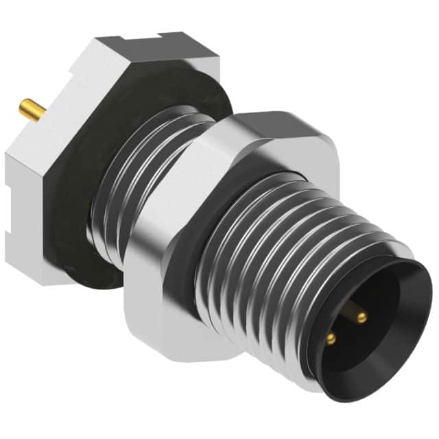 54-00093 CONN PLUG MALE 3P GOLD SLDR CUP