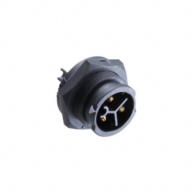 CC-03PMMS-QC800P CONN RCPT MALE 3P GOLD SLDR CUP