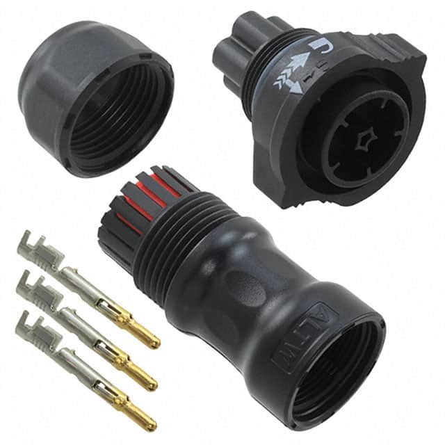 DC-03BFMA-QL8SPP CONN PLUG MALE 3POS GOLD CRIMP