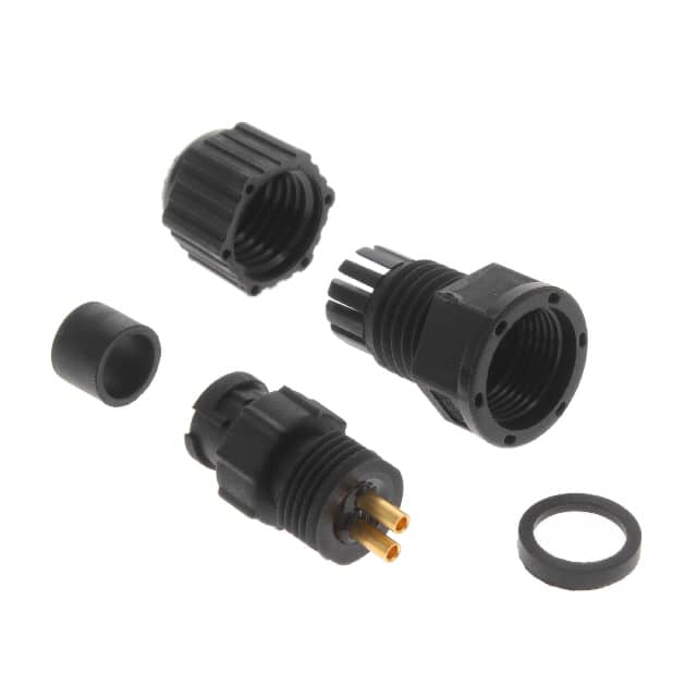 AD-02BMMA-LL7001 CONN RCPT MALE 2P GOLD SLDR CUP