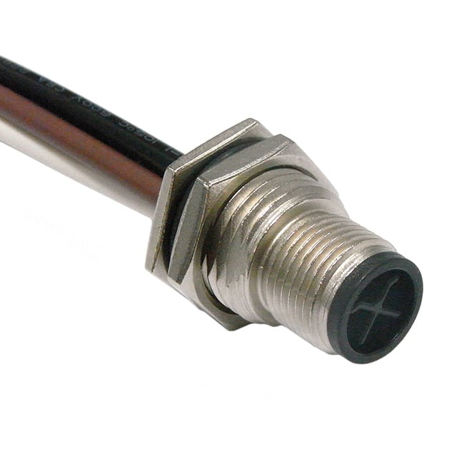 M12S-04PMMS-SF8B15 CONN PLUG MALE 4P WIR LEAD 0.49'