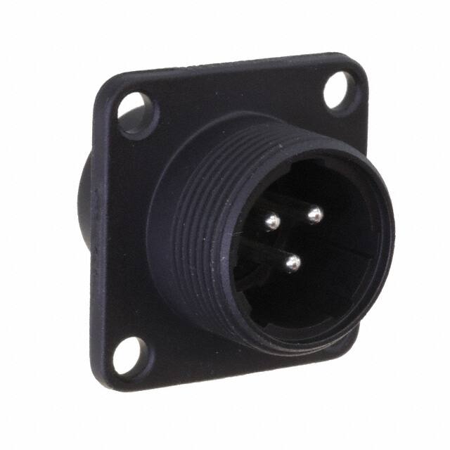 JR13WR-3P(31) CONN RCPT MALE 3P SILV SLDR CUP