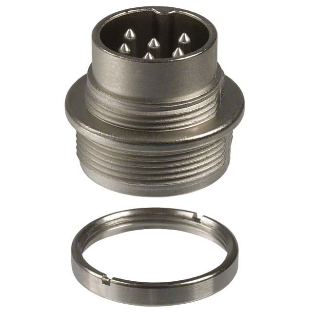 T3402000U CONN RCPT MALE 6P SILV SLDR CUP