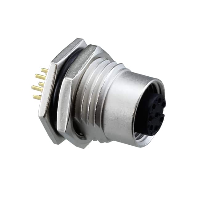 M12A-08PFFP-SF8002 CONN RCPT FMALE 8POS GOLD SOLDER