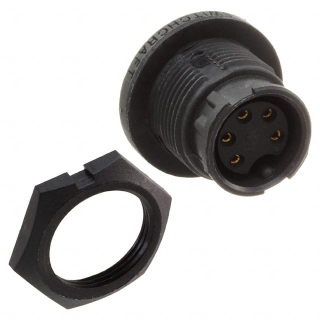 EN3P5FPX CONN RCPT FMALE 5POS GOLD SOLDER