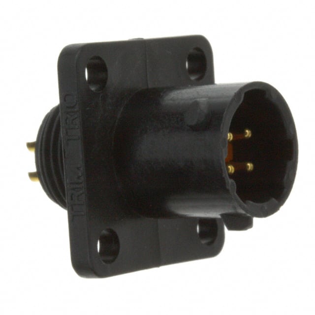 UTS08E4P CONN RCPT MALE 4P GOLD SLDR CUP