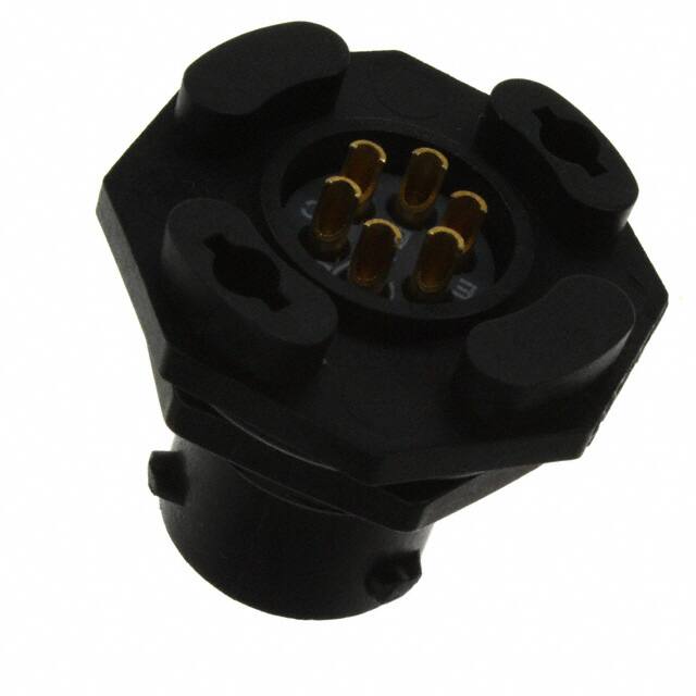 UTS710E6S CONN RCPT FMALE 6P GOLD SLDR CUP