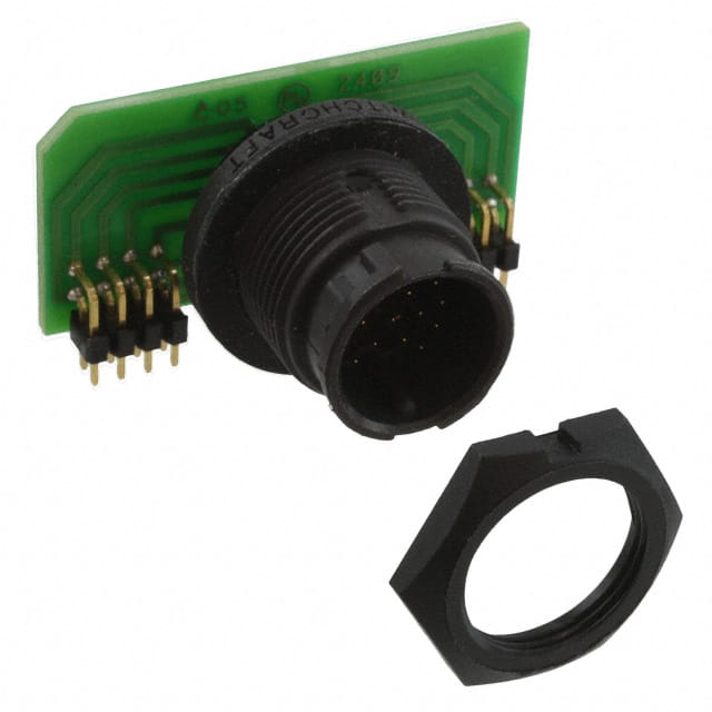EN3P18MRAPCBW CONN RCPT MALE 18POS GOLD SOLDER