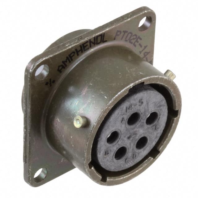 PT02E-14-5S CONN RCPT FMALE 5P GOLD SLDR CUP