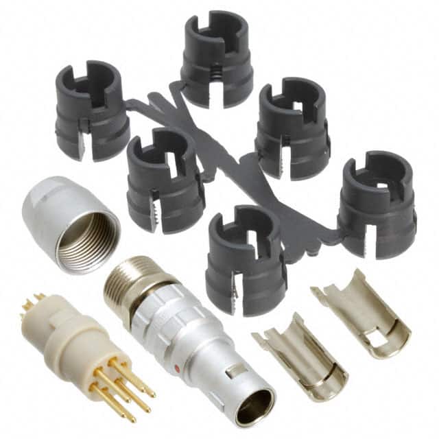 JBXFD1G06MSSDSR CONN PLUG MALE 6P GOLD SLDR CUP