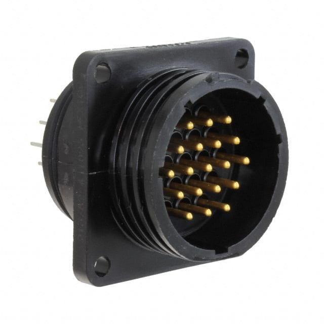 213782-4 CONN RCPT MALE 19POS GOLD SOLDER
