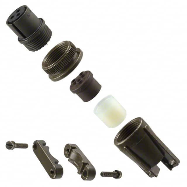 MS3106F-14S-7S CONN PLUG FMALE 3P SILV SLDR CUP