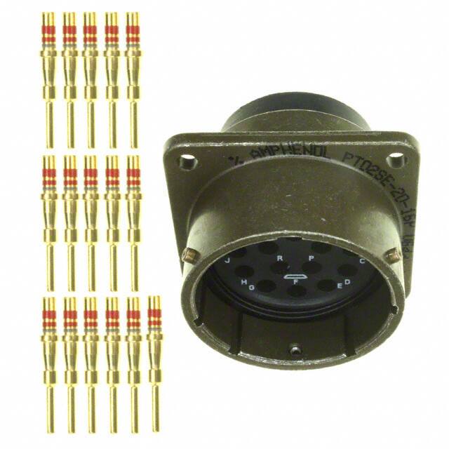 PT02SE-20-16P CONN RCPT MALE 16POS GOLD CRIMP