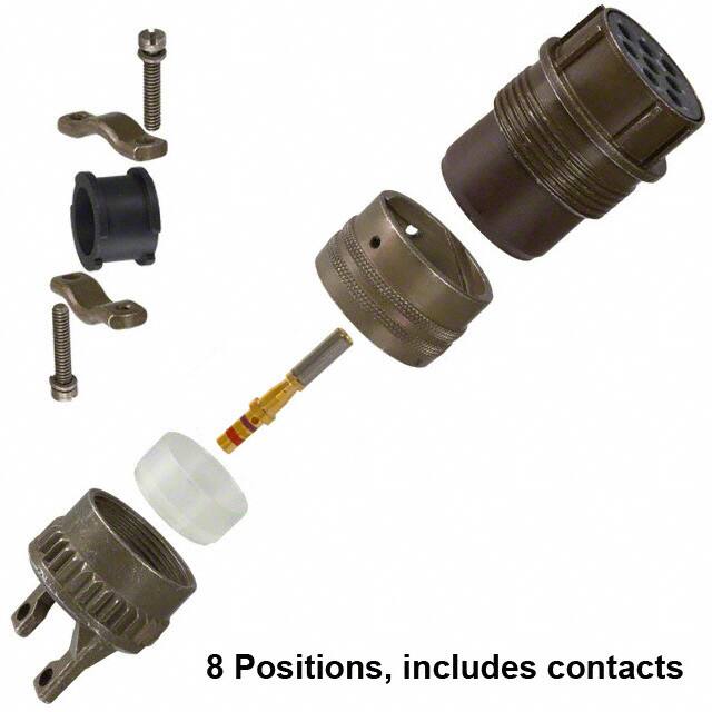 PT06SE-16-8S(SR) CONN PLUG FMALE 8POS GOLD CRIMP