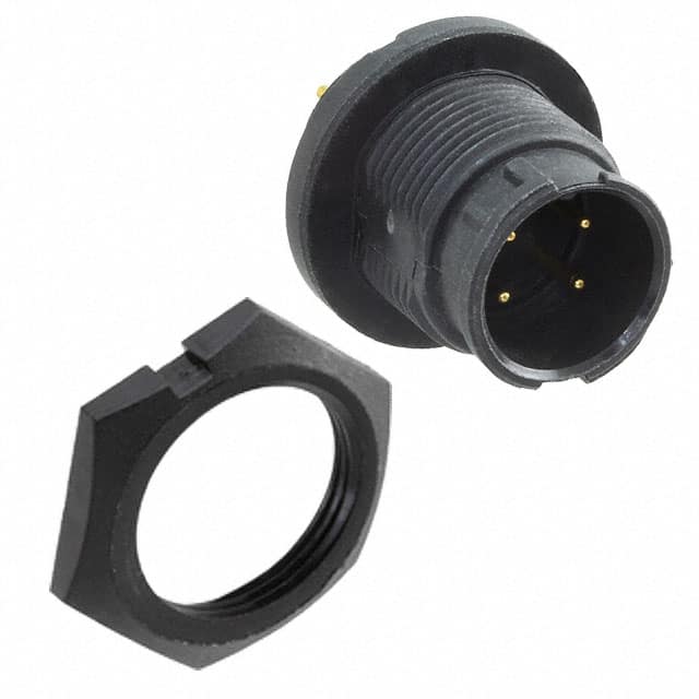 EN3P4MPX CONN RCPT MALE 4POS GOLD SOLDER