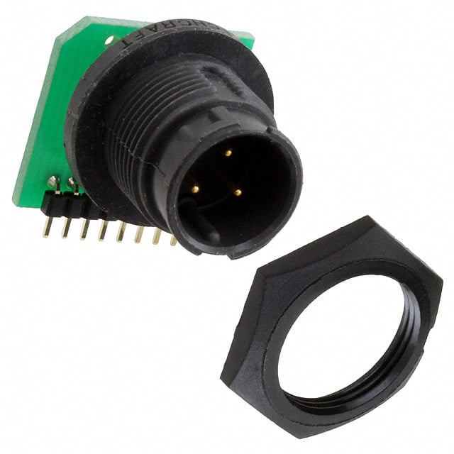 EN3P3MRAPCBN CONN RCPT MALE 3POS GOLD SOLDER