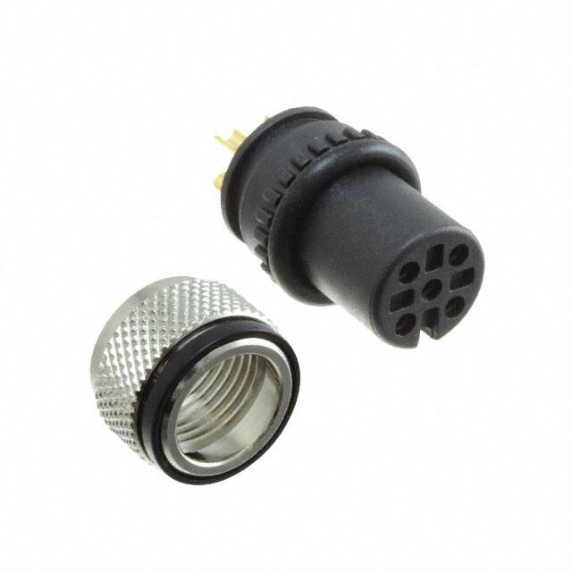 858VA05-203RLU4 CONN PLUG FMALE 5P GOLD SLDR CUP