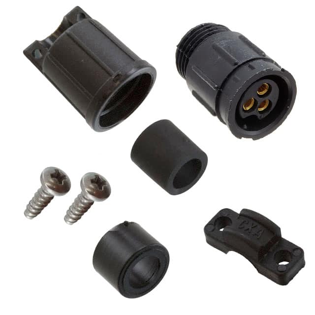 5182-3SG-530 CONN RCPT FMALE 3P GOLD SLDR CUP