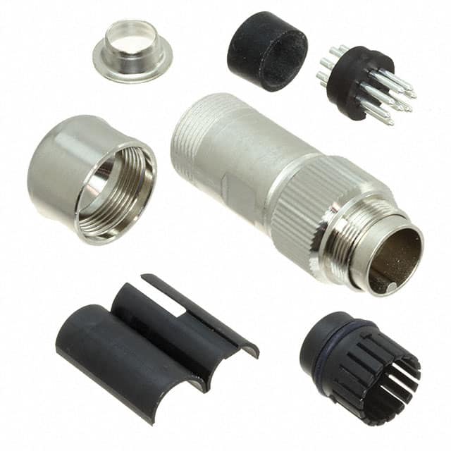 C09131H0081014U CONN PLUG MALE 8P SILV SLDR CUP