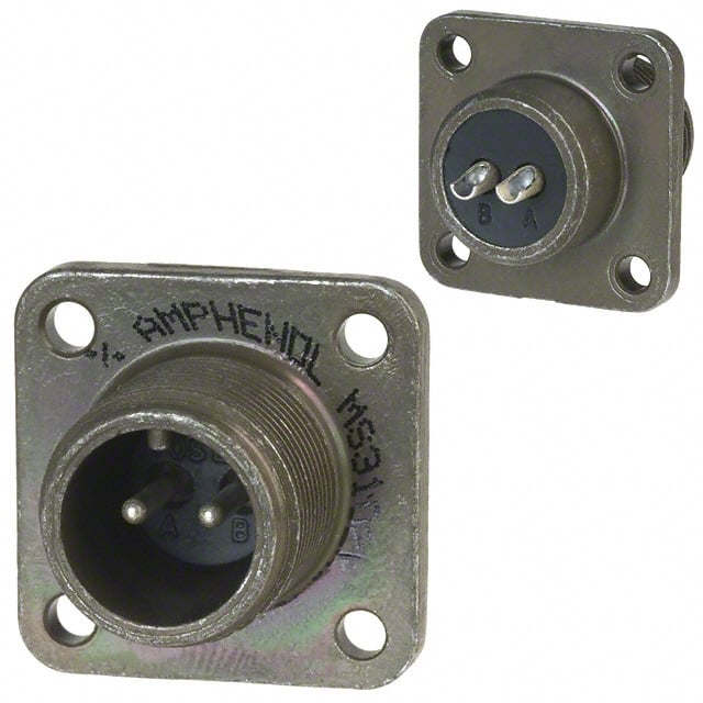MS3102R10SL-4P CONN RCPT MALE 2POS SOLDER CUP