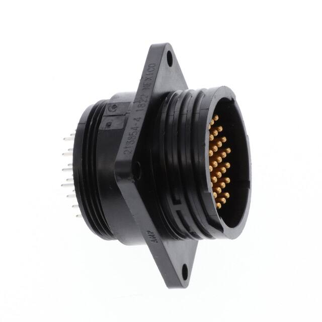 213854-4 CONN RCPT MALE 37POS GOLD SOLDER