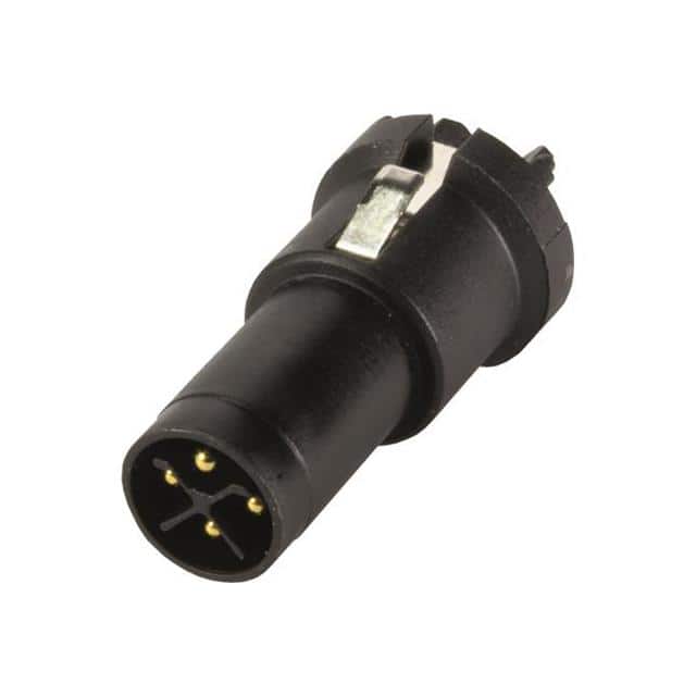 21033091400 M12 S-CODE 3+PE PIN, MALE, SHIEL