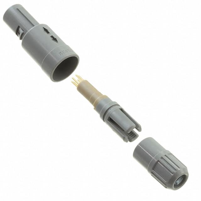 PAG.M0.6GL.AC52G CONN PLUG MALE 6P GOLD SLDR CUP