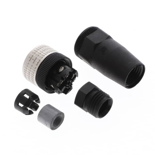 FIC-M12F4 CONN PLUG FMALE 4P WIRE LEADS