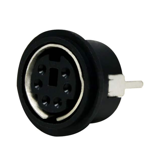 KMDVLX-6S-N-1 MINI-DIN VERTICAL 6P SNAP & LOCK