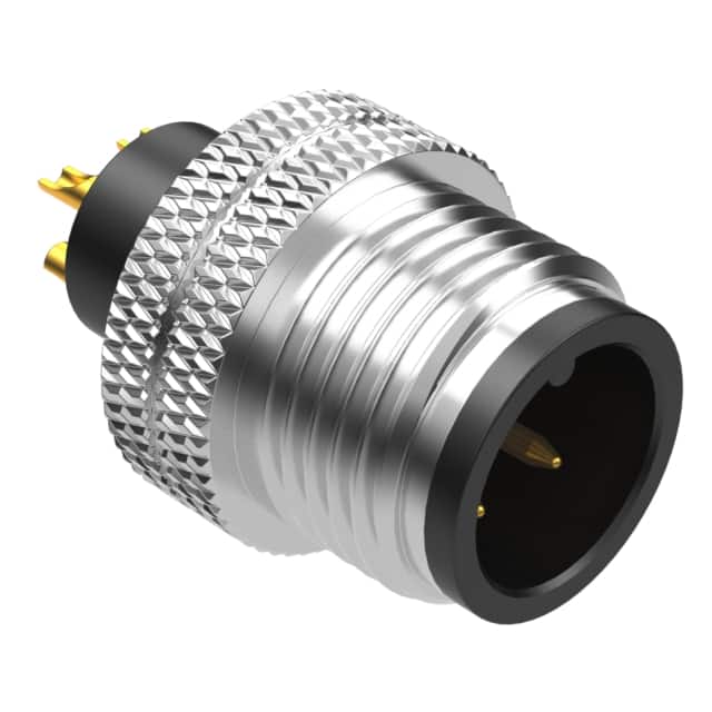 50-00959 CONN PLUG MALE 4P GOLD SLDR CUP