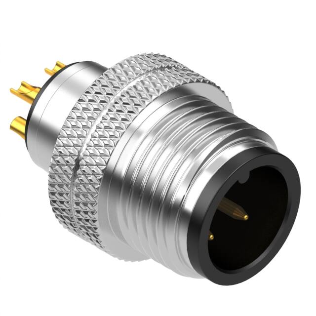 50-00987 CONN PLUG MALE 4P GOLD SLDR CUP