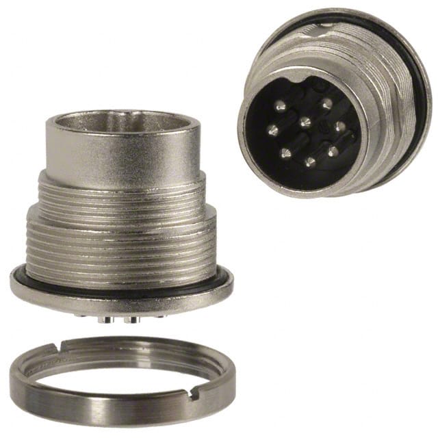 C09131C0081002U CONN RCPT MALE 8POS SILVER SLDR