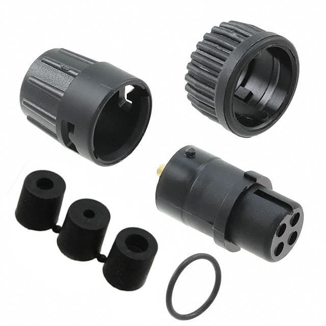 6382-4SG-3DC CONN PLUG FMALE 4P GOLD SLDR CUP