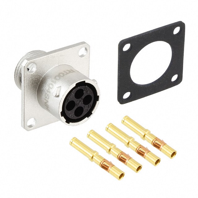RT00104SNH-K CONN RCPT FMALE 4POS GOLD CRIMP