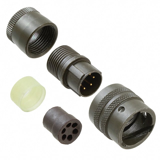 PT06E-10-6P CONN PLUG MALE 6P GOLD SLDR CUP