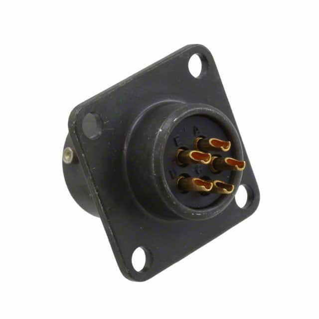 PT02E-10-5S CONN RCPT FMALE 5P GOLD SLDR CUP