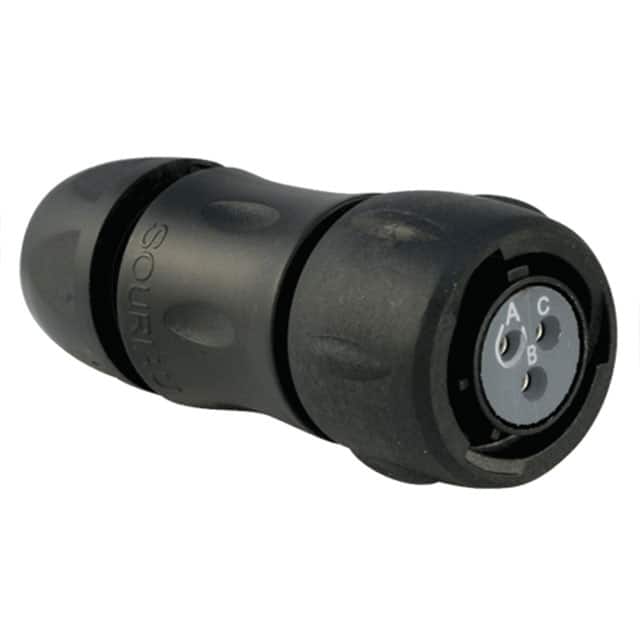 UTS6JC12E3S CONN PLUG FMALE 3P GOLD SLDR CUP