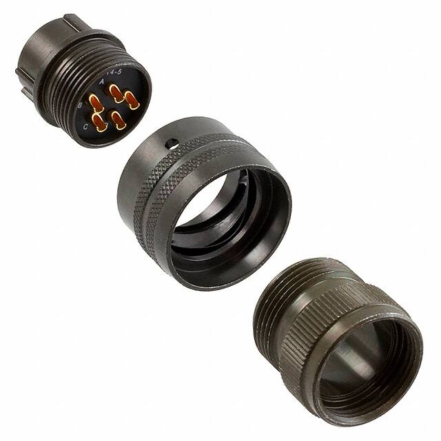 PT06A-14-5P CONN PLUG MALE 5P GOLD SLDR CUP