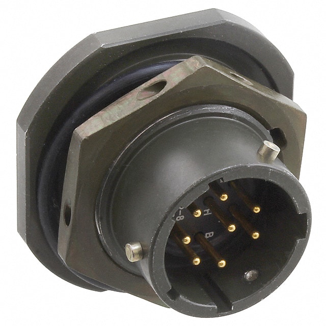PT07A-12-8P CONN RCPT MALE 8P GOLD SLDR CUP