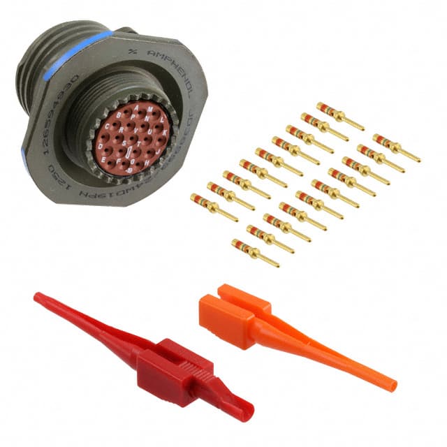 D38999/24WD19PN CONN RCPT MALE 19POS GOLD CRIMP