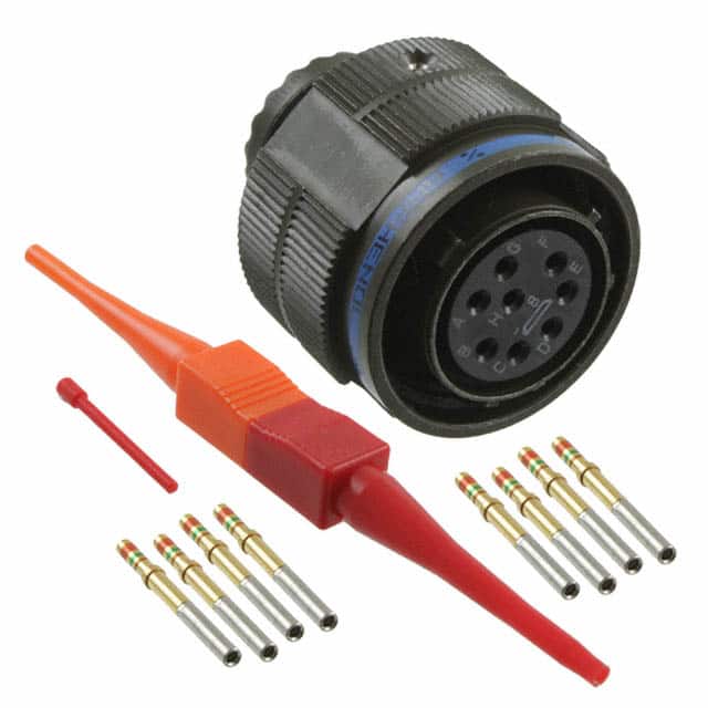 D38999/26WC8SN CONN PLUG FMALE 8POS GOLD CRIMP
