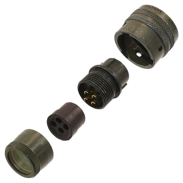 PT06E-12-4S CONN PLUG FMALE 4P GOLD SLDR CUP
